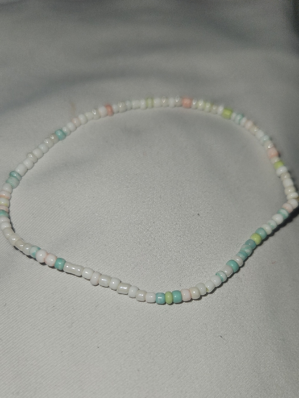Elegant White Beaded Bracelet